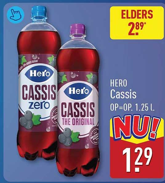 HERO Cassis OP=OP. 1.25 l.