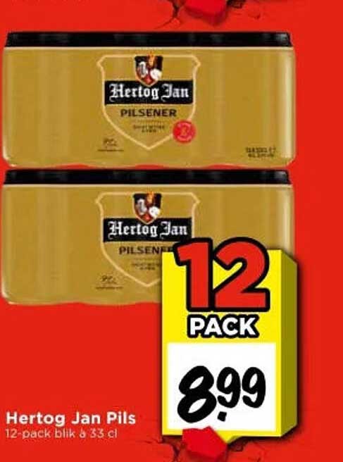 Hertog Jan Pils 12-pack blik à 33 cl