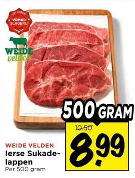 Ierse Sukadelappen Per 500 gram