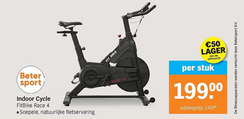 Indoor Cycle FitBike Race 4 • Soepele, natuurlijke fietservaring