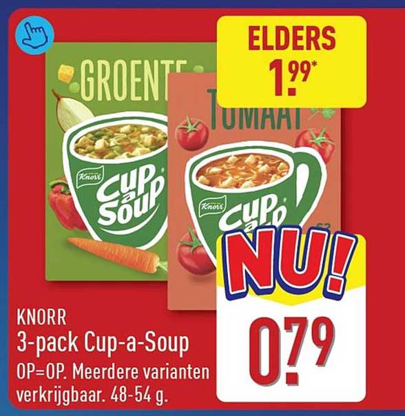 KNORR 3-pack Cup-a-Soup NU!