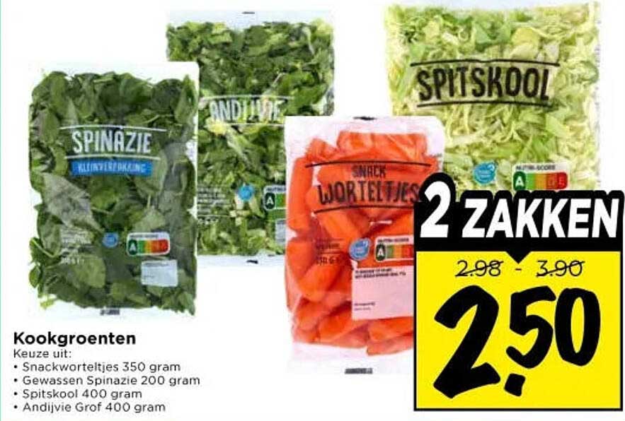 Kookgroenten 2 ZAKKEN