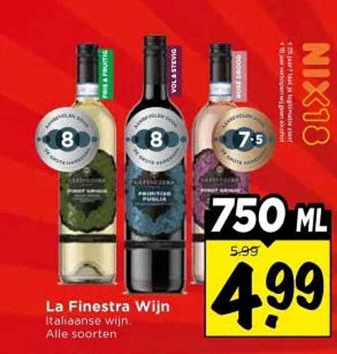 La Finestra Wijn Italiaanse wijn. Alle soorten