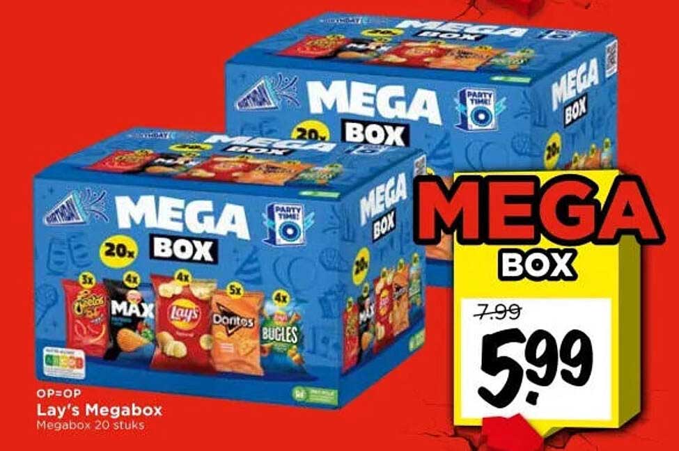 Lay's Megabox Megabox 20 stuks