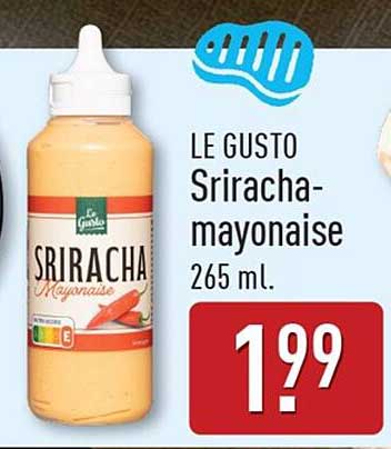 LE GUSTO Sriracha-mayonaise 265 ml.