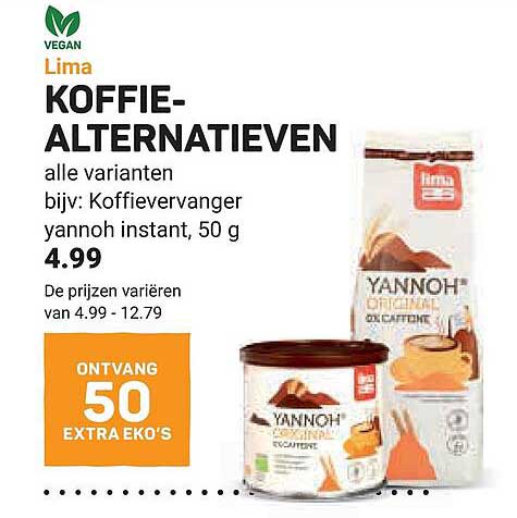 Lima KOFFIE-ALTERNATIEVEN alle varianten