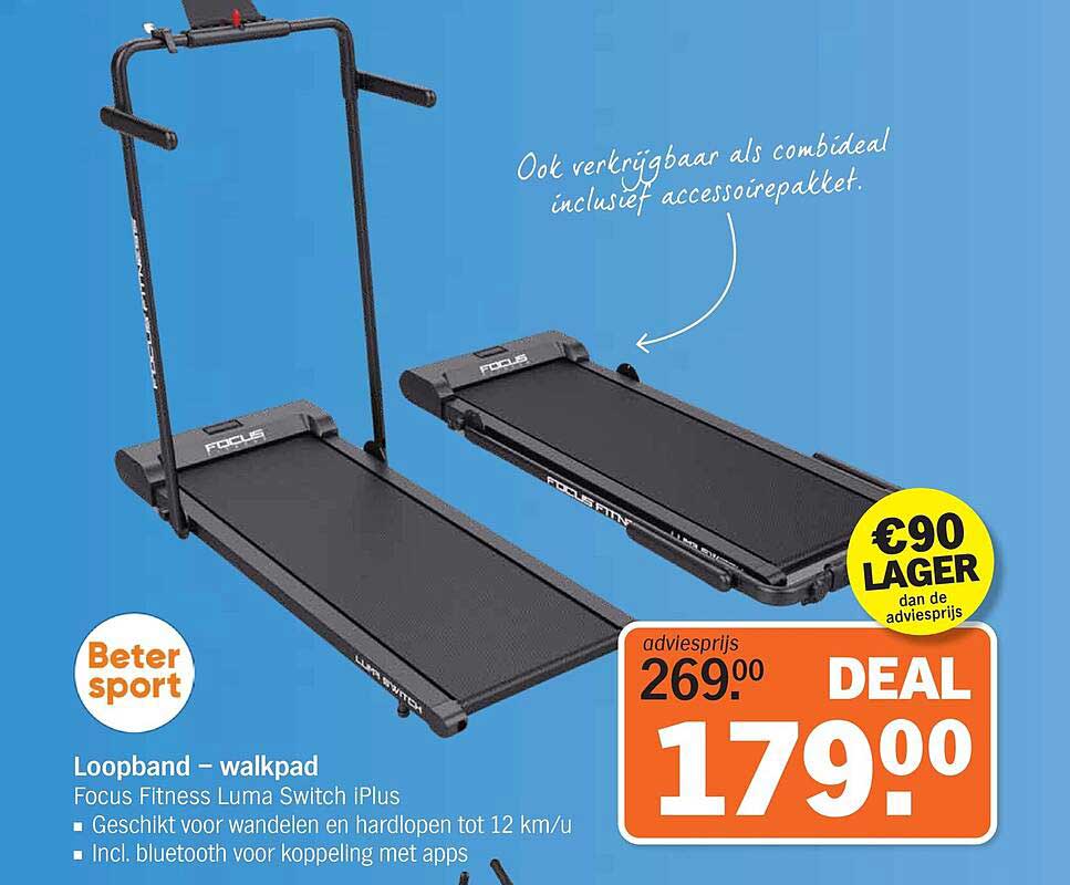 Loopband – walkpad Focus Fitness Luma Switch iPlus