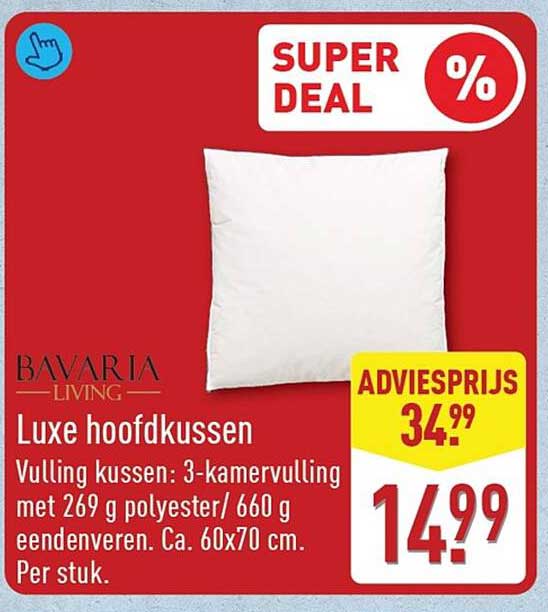 Luxe hoofdkussen