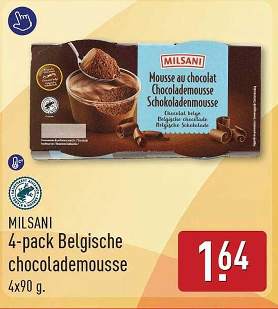 MILSANI 4-pack Belgische chocolademousse