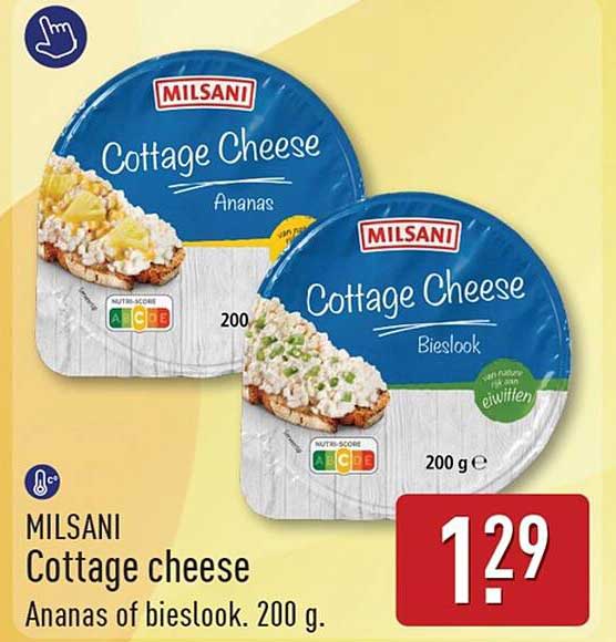 MILSANI Cottage cheese Ananas of bieslook. 200 g.