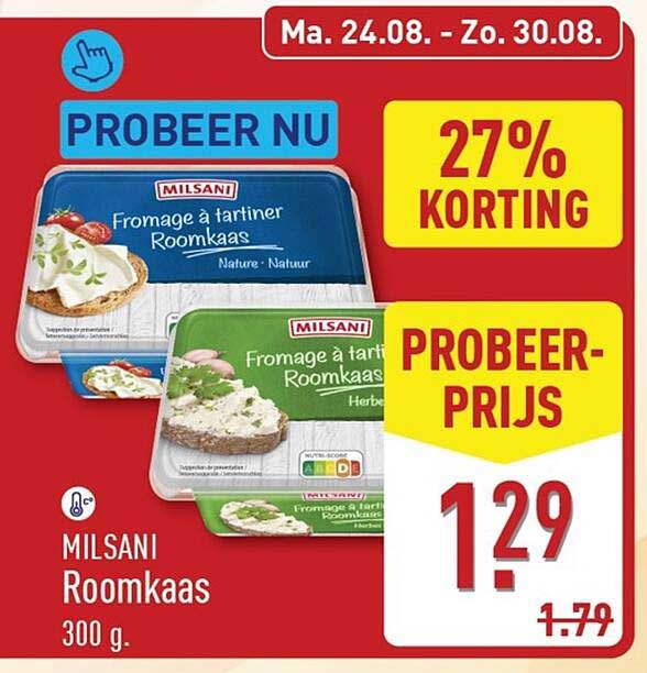 MILSANI Roomkaas 300 g. PROBEER NU
