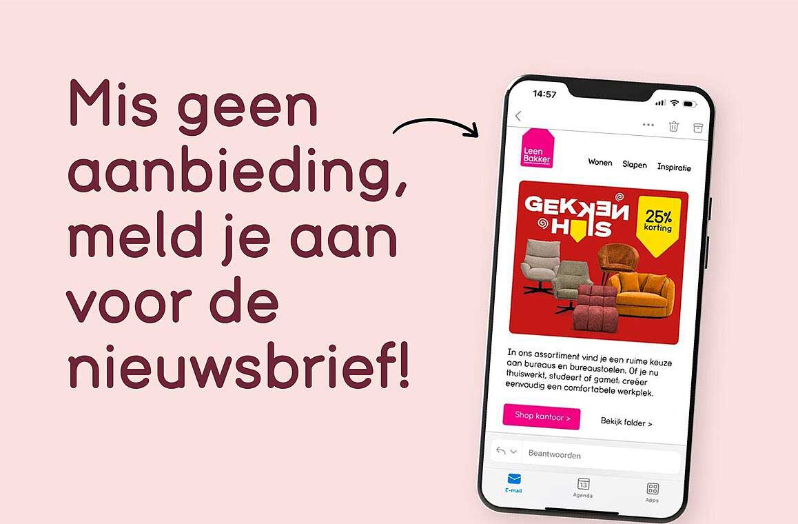 Mis geen aanbieding, meld je aan voor de nieuwsbrief!