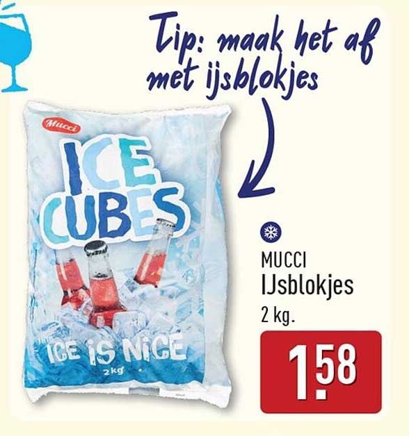 MUCCI IJsblokjes 2 kg.