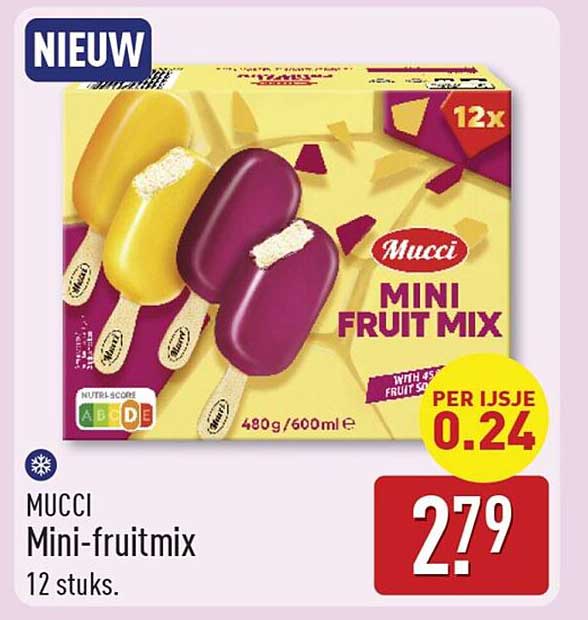 MUCCI Mini-fruitmix 12 stuks.