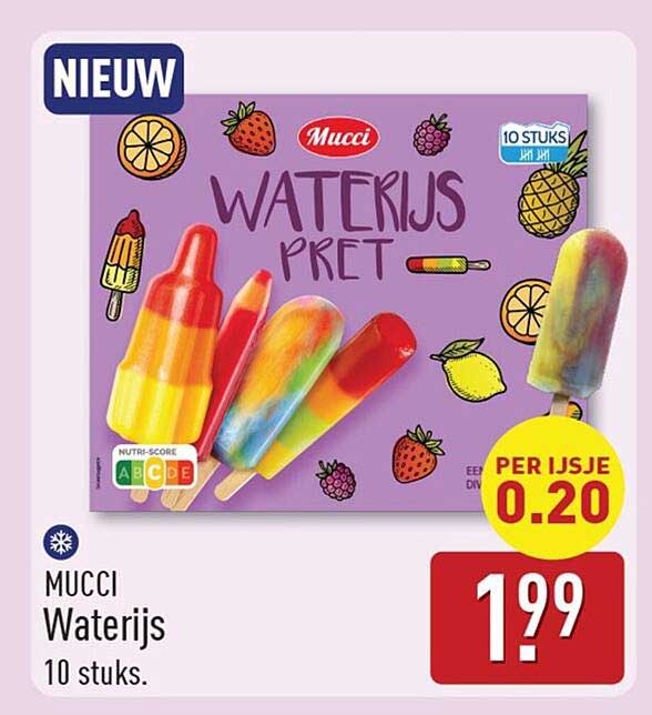 Mucci Waterijs 10 stuks.