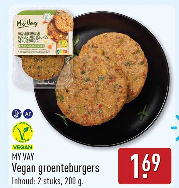 MY VAY Vegan groenteburgers