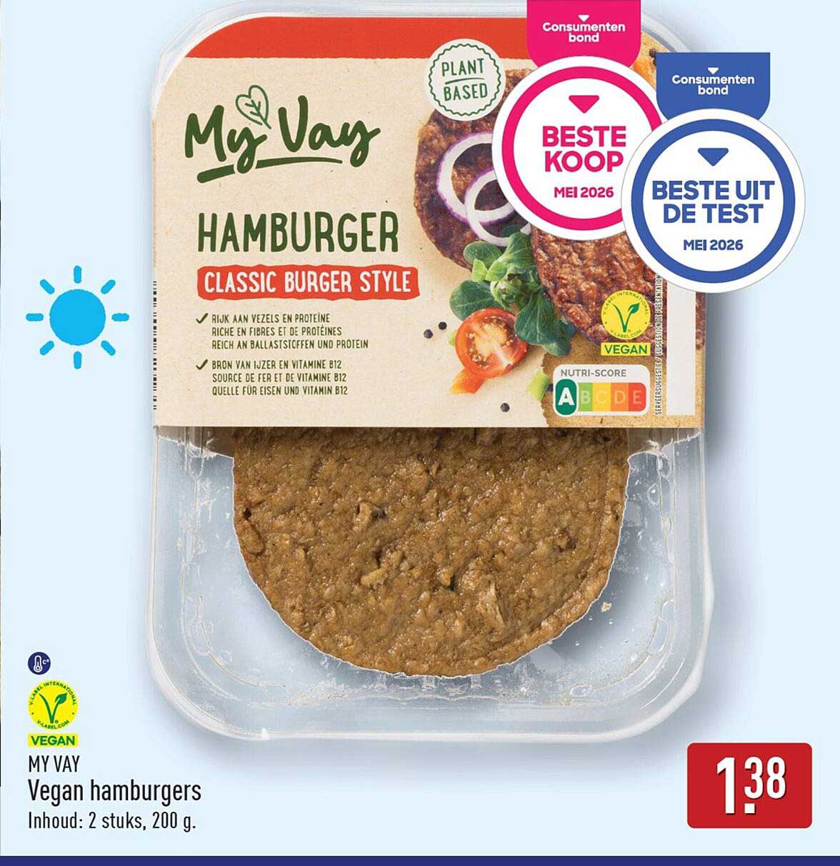 MY WAY Vegan hamburgers