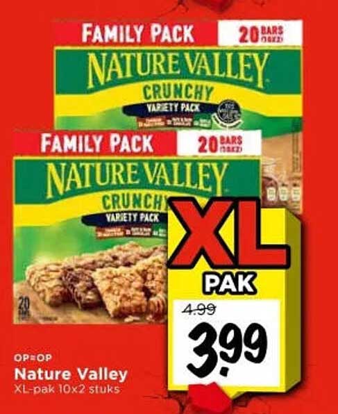 Nature Valley XL-pak 10x2 stuks