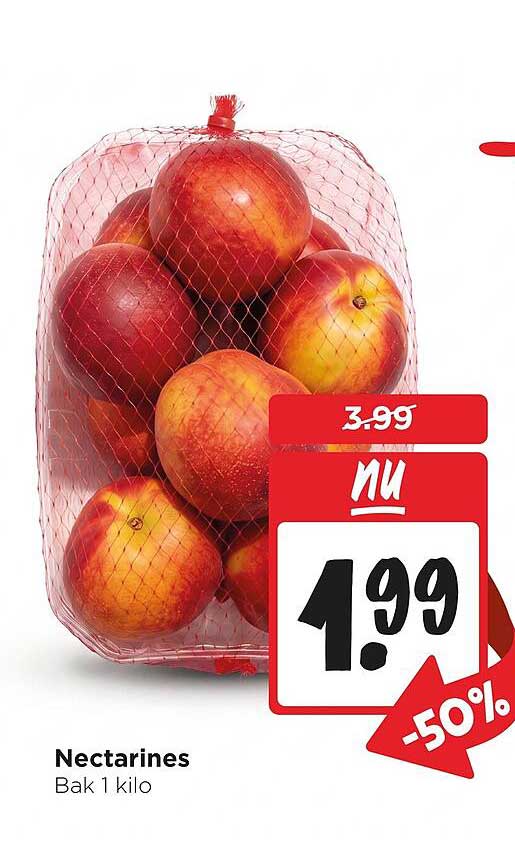 Nectarines Bak 1 kilo -50%