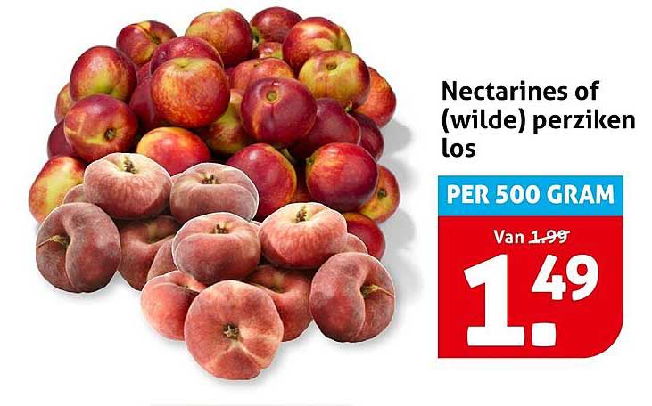 Nectarines of (wilde) perziken los