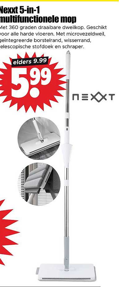Next 5-in-1 multifunctionele mop