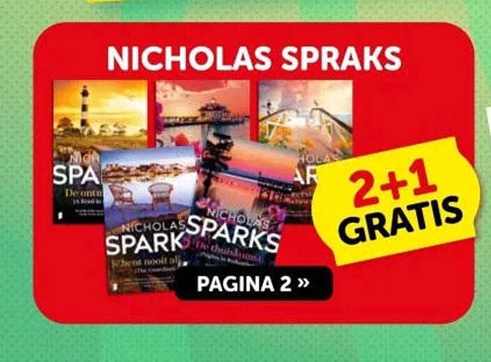 NICHOLAS SPARKS 2+1 GRATIS