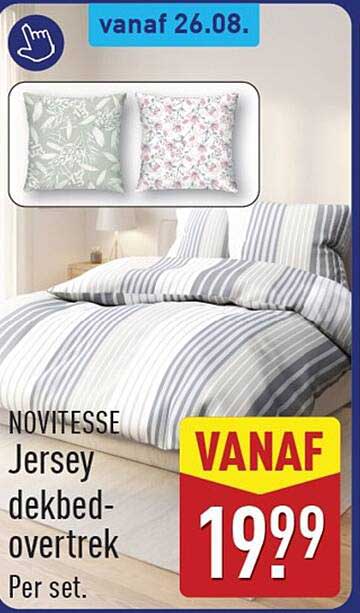 NOVITESSE Jersey dekbed-overtrek Per set.