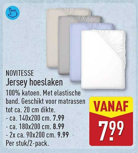 NOVITESSE Jersey hoeslaken
