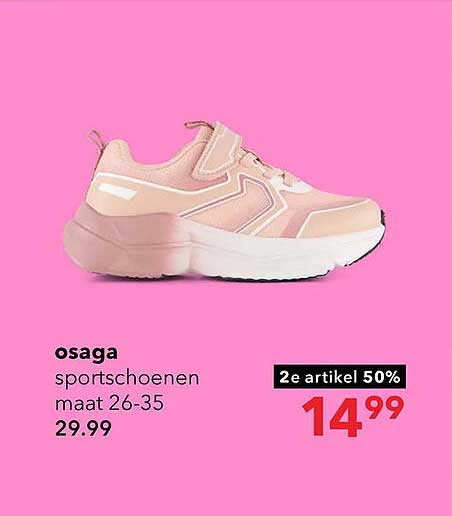 osaga sportschoenen maat 26-35 2e artikel 50%