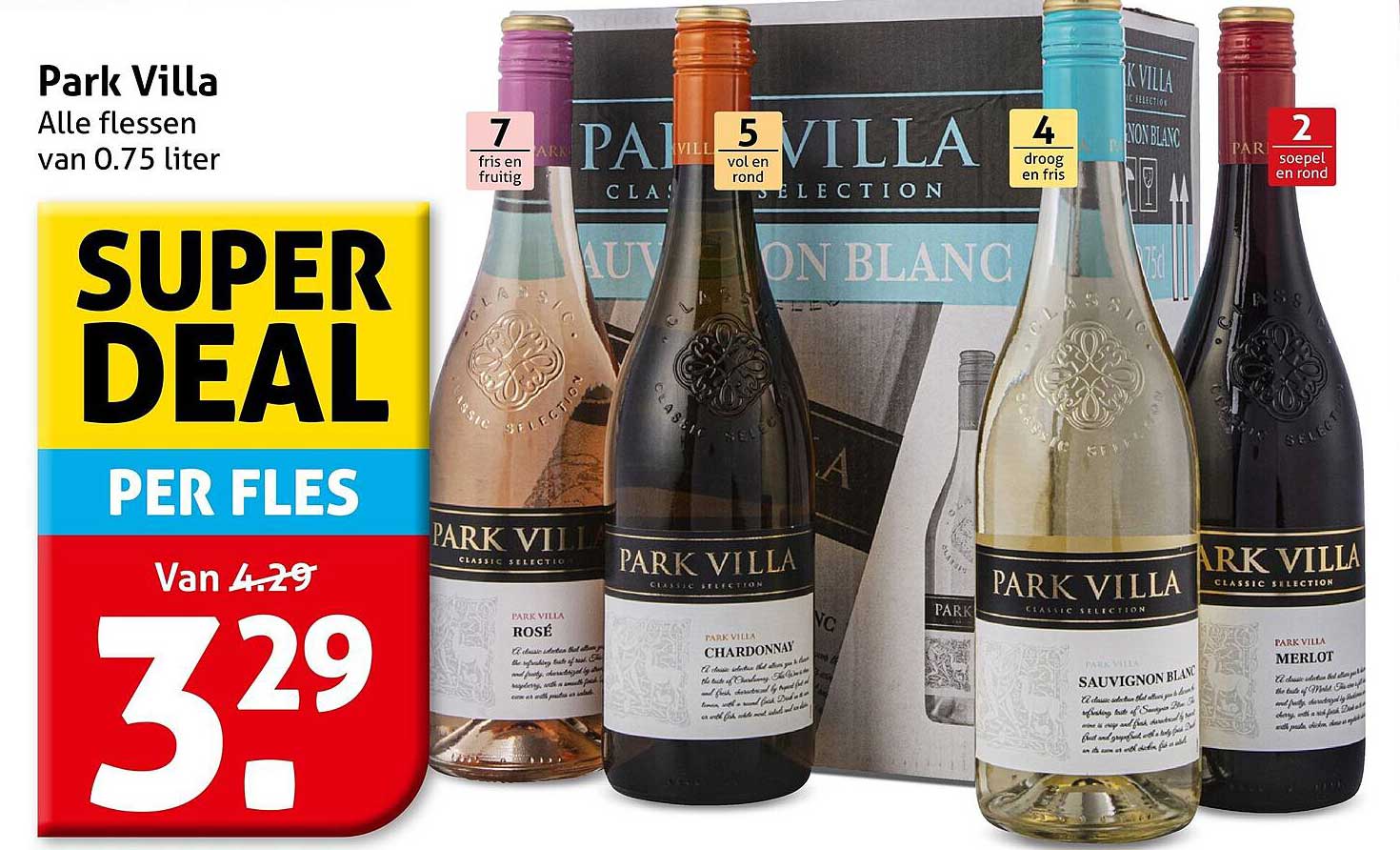 Park Villa Alle flessen van 0.75 liter