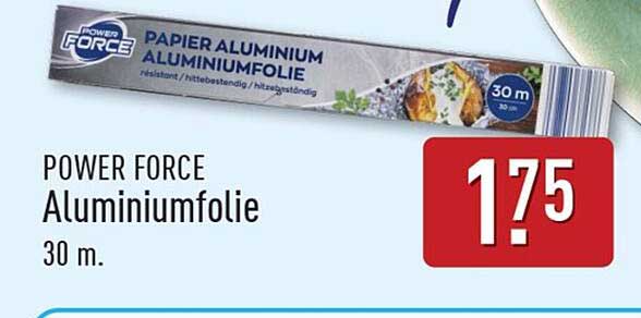 POWER FORCE Aluminiumfolie 30 m.