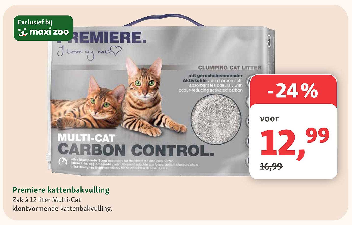 Premiere kattenbakvulling