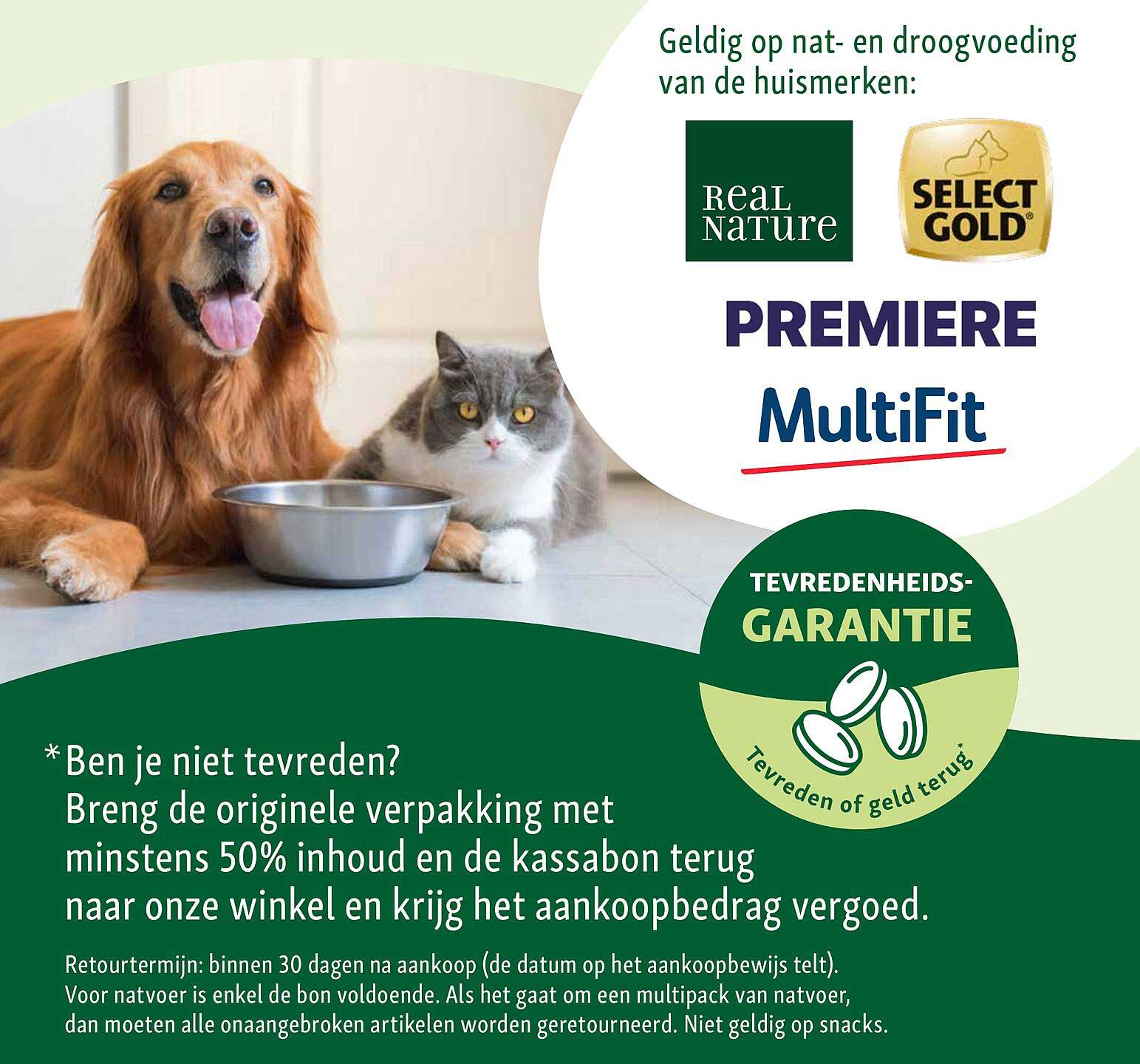 Premiere MultiFit - Tevredenheidsgarantie
