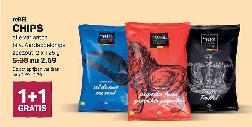 reBEL CHIPS 1+1 GRATIS