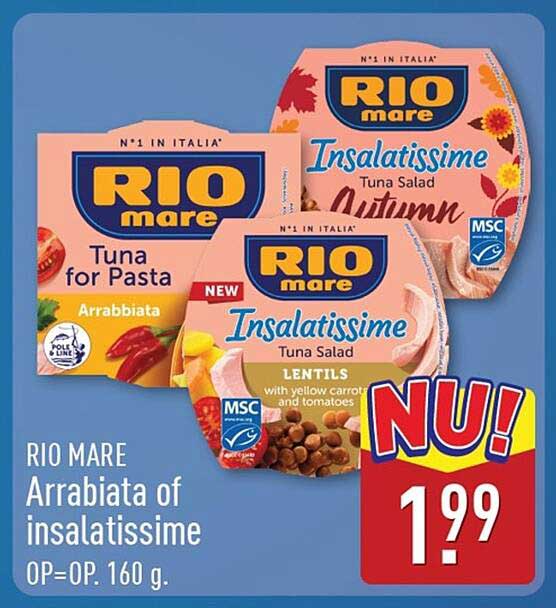 RIO MARE Arrabiata of insalatissime OP=OP. 160 g.