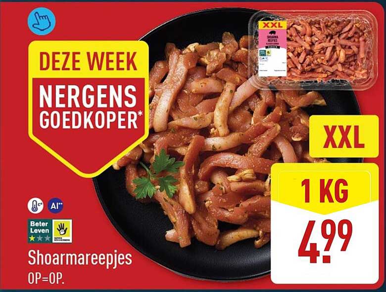 Shoarmareepjes XXL 1 kg