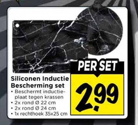 Siliconen Inductie Bescherming set PER SET