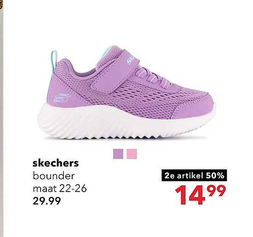 skechers bounder maat 22-26 2e artikel 50%