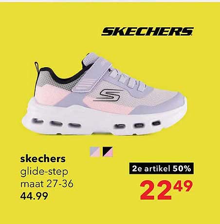 skechers glide-step maat 27-36 2e artikel 50%