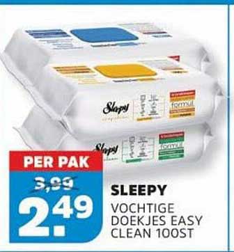 SLEEPY VOCHTIGE DOEKJES EASY CLEAN 100ST