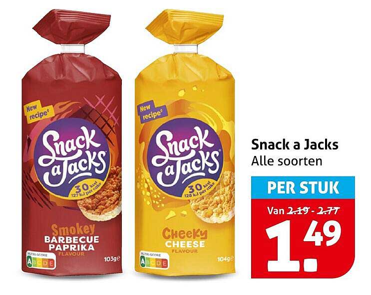 Snack a Jacks Alle soorten PER STUK