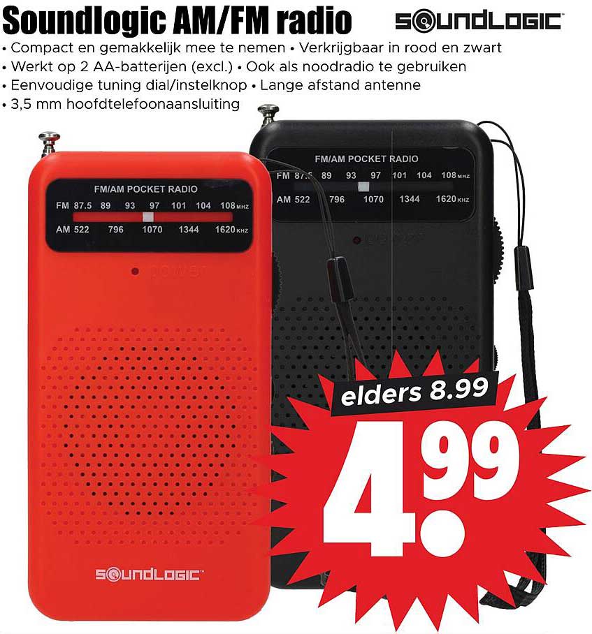 Soundlogic AM/FM radio