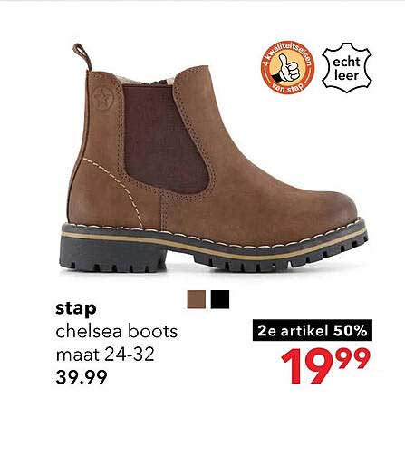 stap chelsea boots maat 24-32 2e artikel 50%