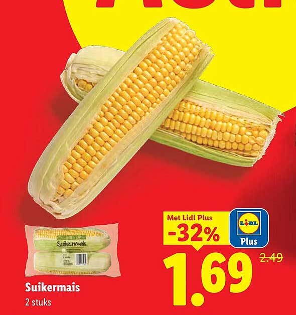 Suikermais 2 stuks