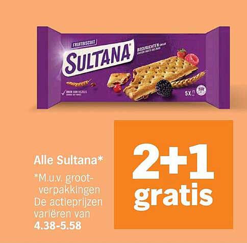 Sultana 2+1 gratis