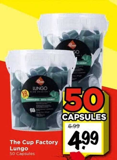 The Cup Factory Lungo 50 Capsules