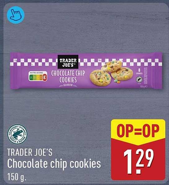 TRADER JOE'S Chocolate chip cookies 150 g OP=OP