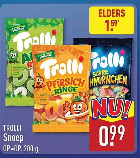 Trolli Snoep OP=OP. 200 g.