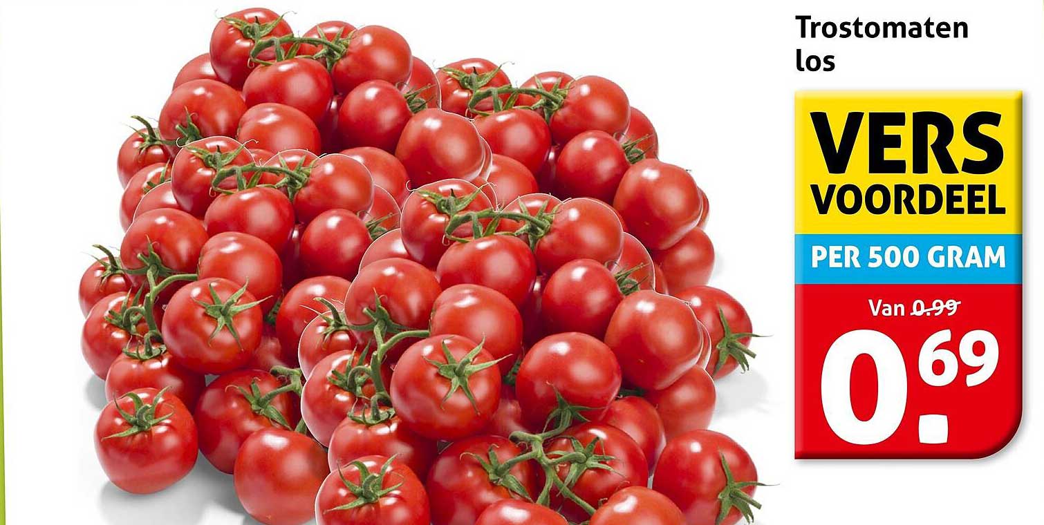 Trostomaten los VERS VOORDEEL PER 500 GRAM