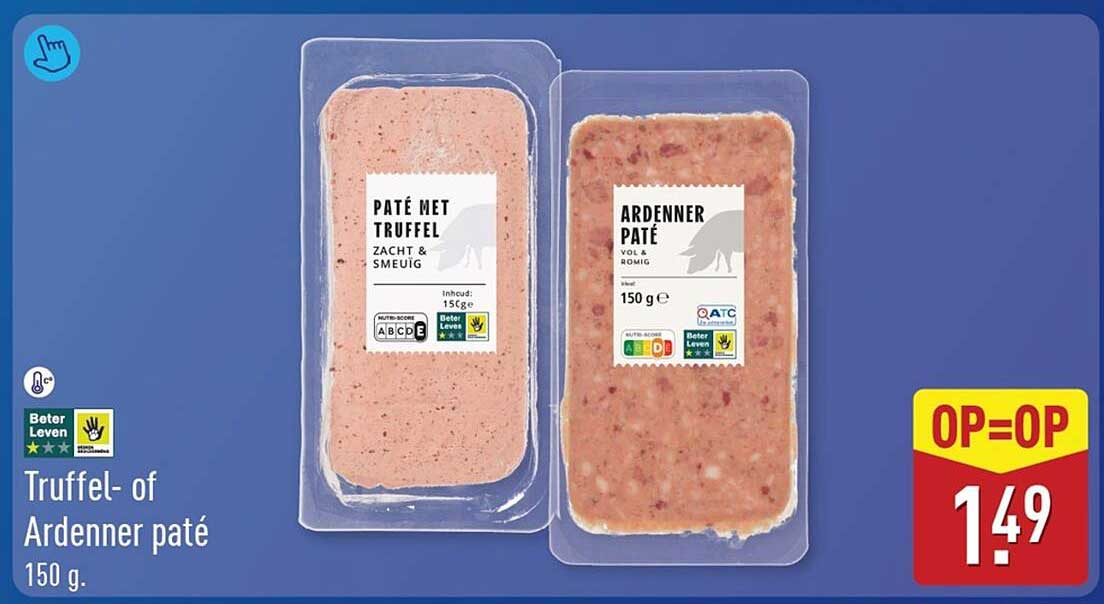 Truffel- of Ardener paté 150 g.